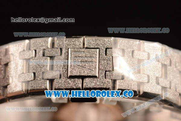 Audemars Piguet Royal Oak Clone AP Calibre 3120 Automatic Steel Case with Black Dial and Steel Bracelet (EF) - Click Image to Close